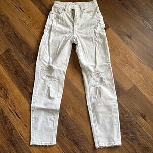 American Eagle Outfitters White Stretch Jeans